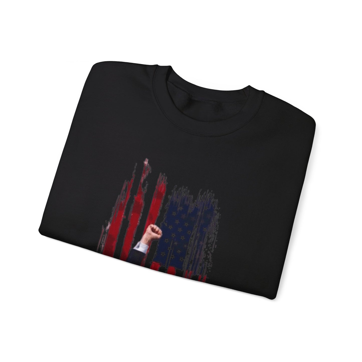 Vertical Flag Assassination Attempt Unisex Crewneck Sweatshirt