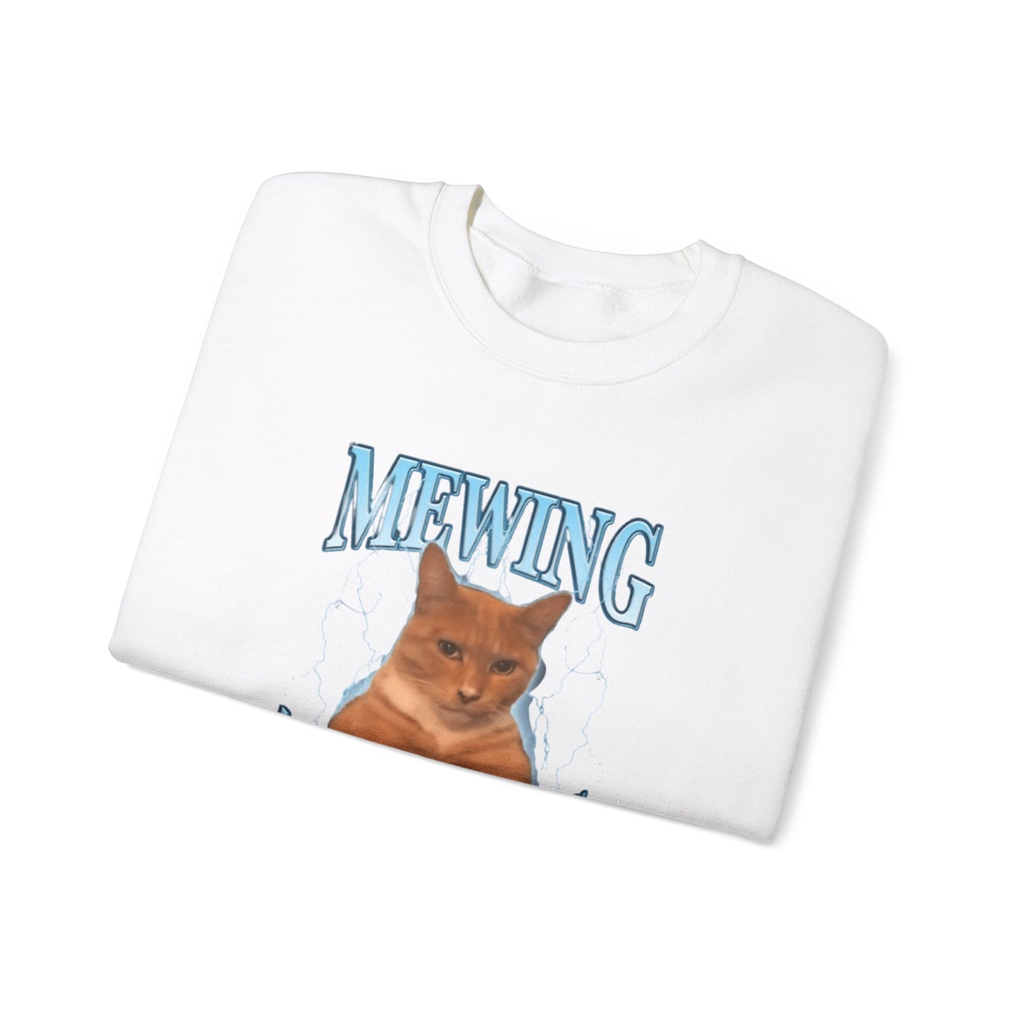 Mewing Not Meowing Crewneck Unisex Crewneck Sweatshirt