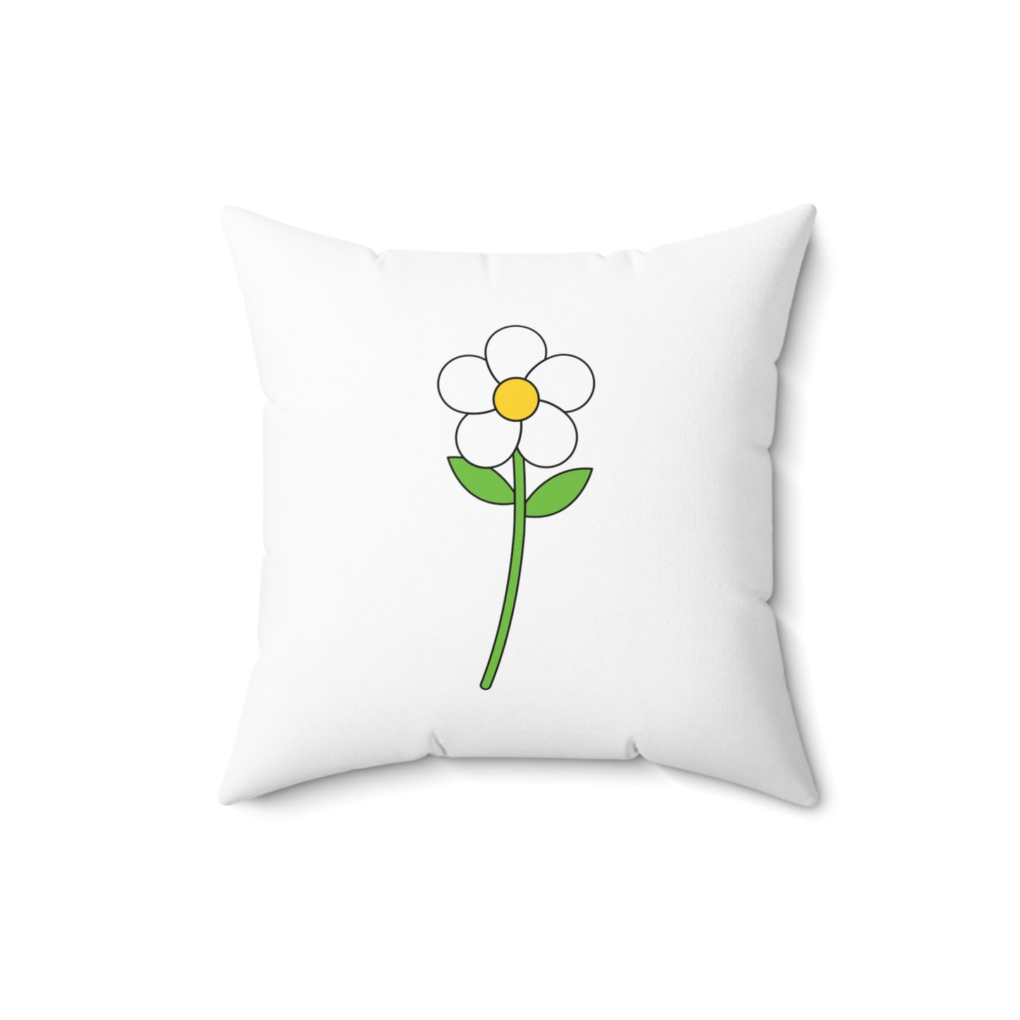 Flowers Aesthetic Polyester Square Pillow