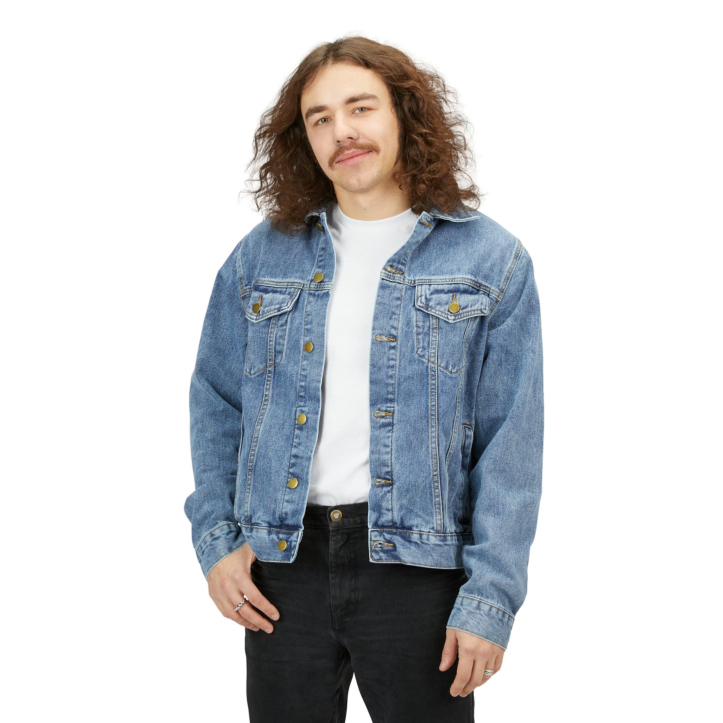 Drunk Cigs Don't Count Men's Denim Jacket