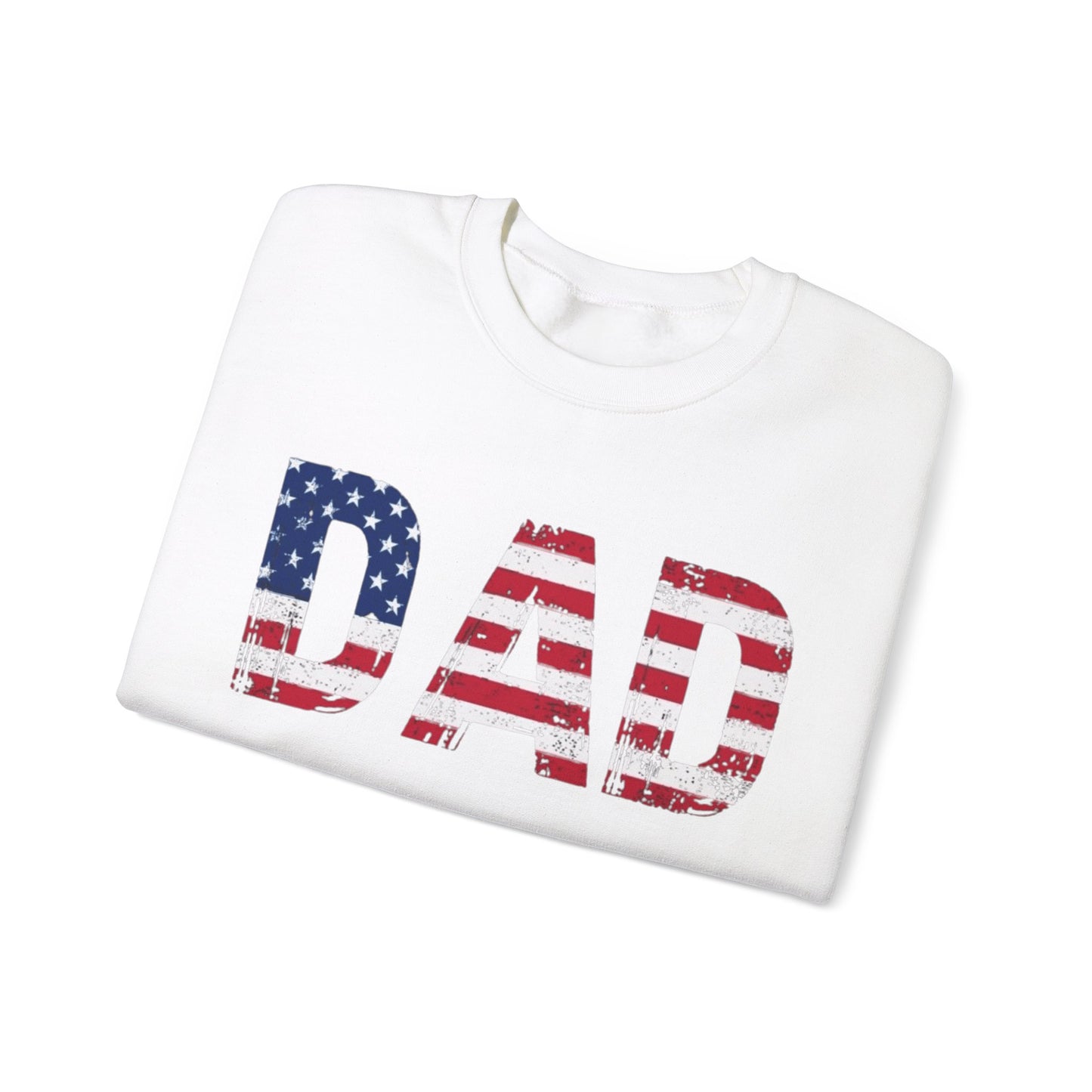 Dad American Flag Crewneck Unisex Crewneck Sweatshirt