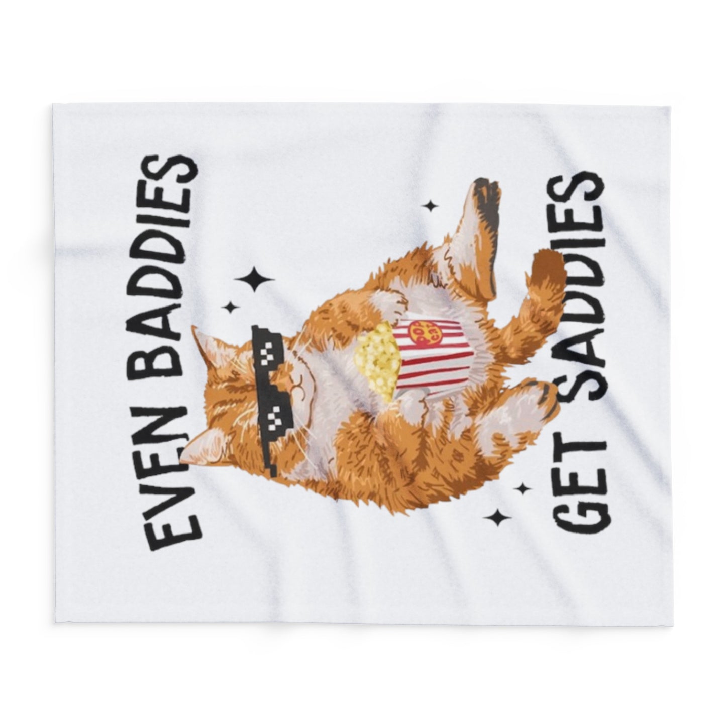 Even Baddies Get Saddies Arctic Fleece Blanket