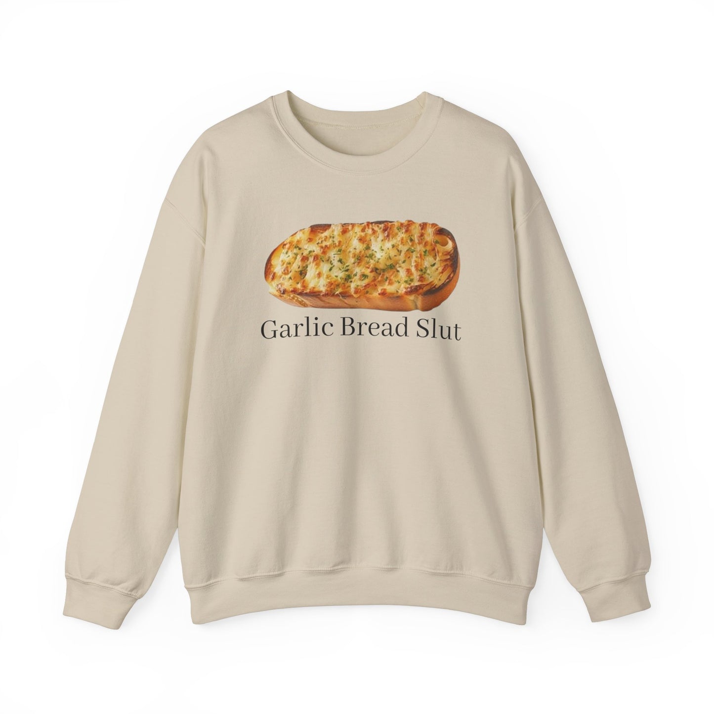 Garlic Bread Sl*t Adult Unisex Crewneck,  Gift Shirt, Parody crewneck