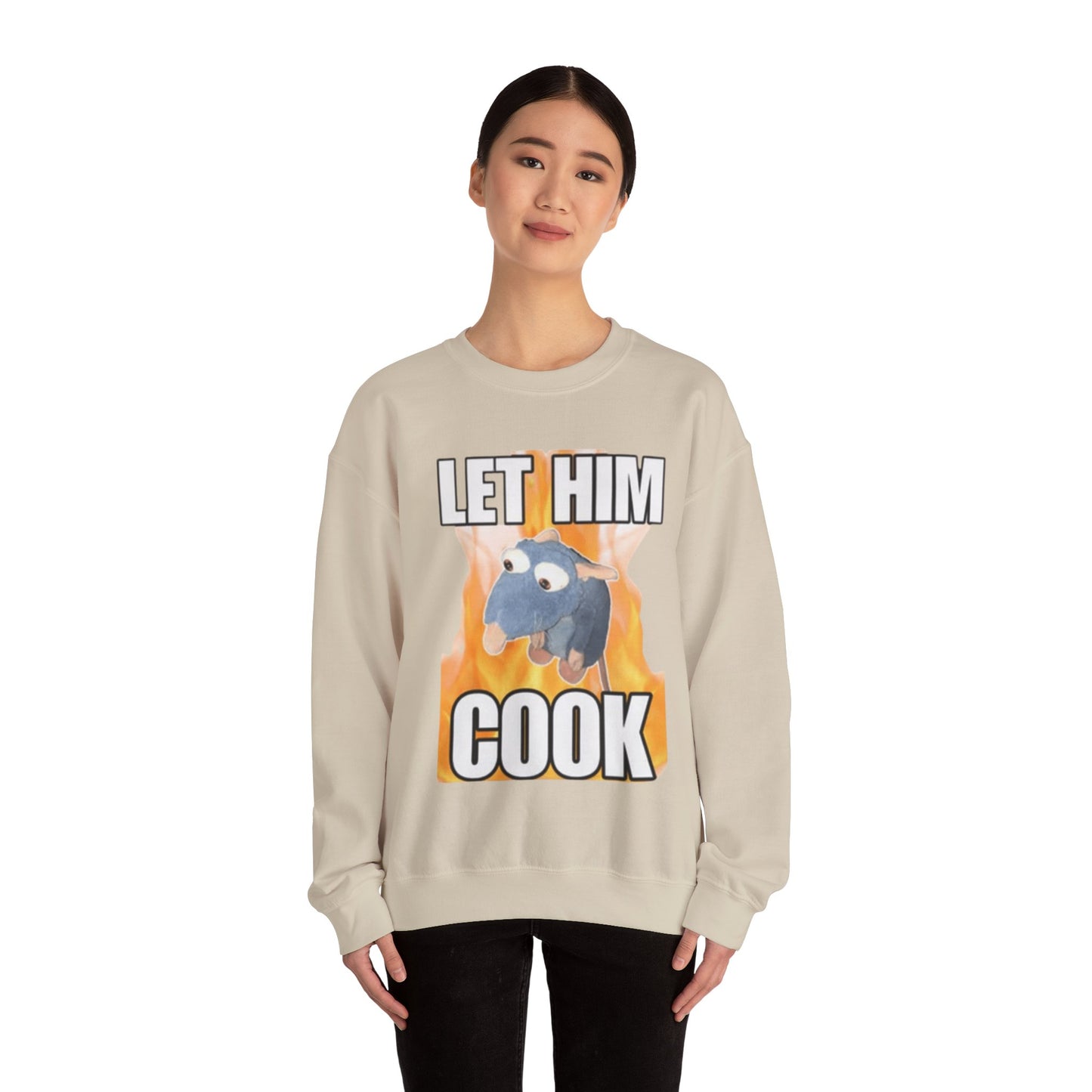 Let Him Cook Adult Unisex Crewneck,  Gift Shirt, Parody crewneck