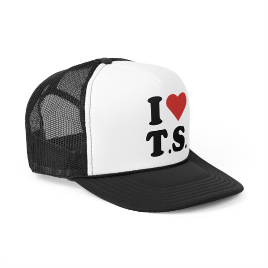 I Love T.S. Trucker Hat, Funny Hats, Gift Hat, Parody Trucker Hat, Trendy Hats, Meme Hat