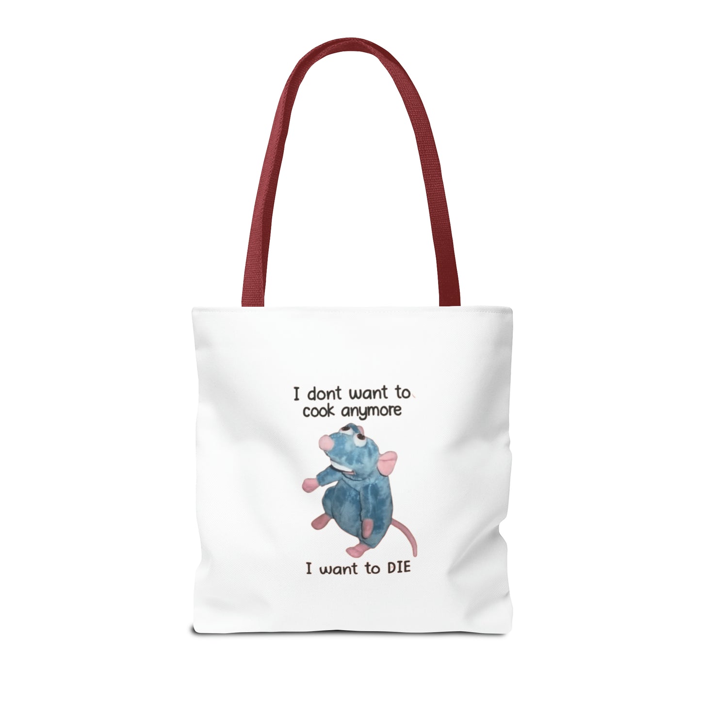 I Don't Want To Cook Anymore I Want To Die Meme Tote Bag