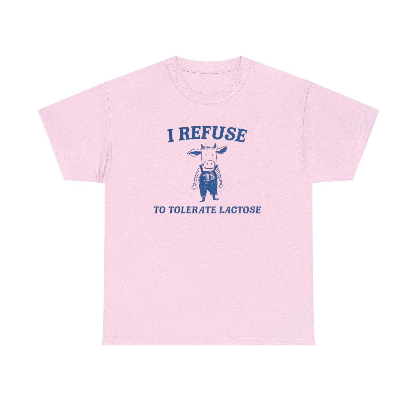 I Refuse To Tolerate Lactose T-Shirt Unisex, Softcore Fairy Mental Health Comfy Tee, Tiktok Viral Cute Animals