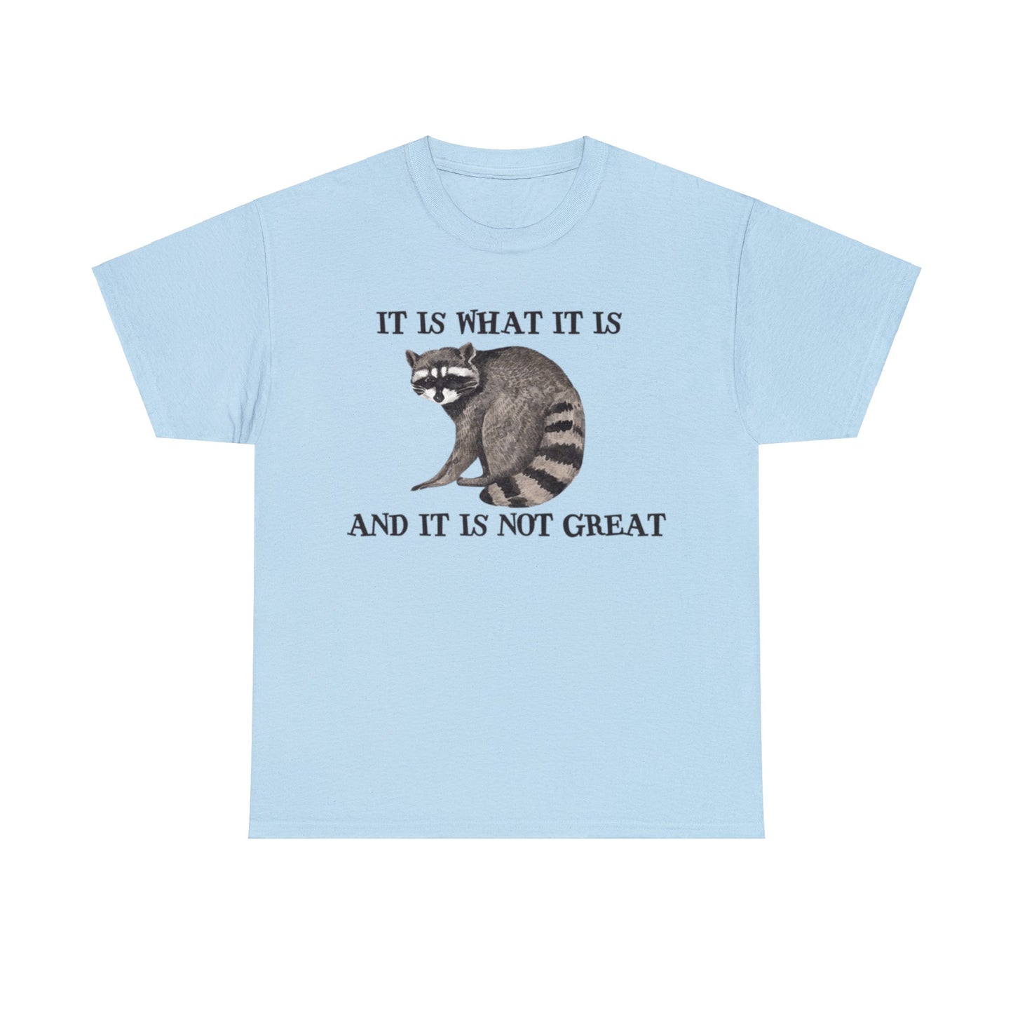 It Is What It Is, And It Is Not Great Adult Unisex Shirt, Funny Racoon Shirt