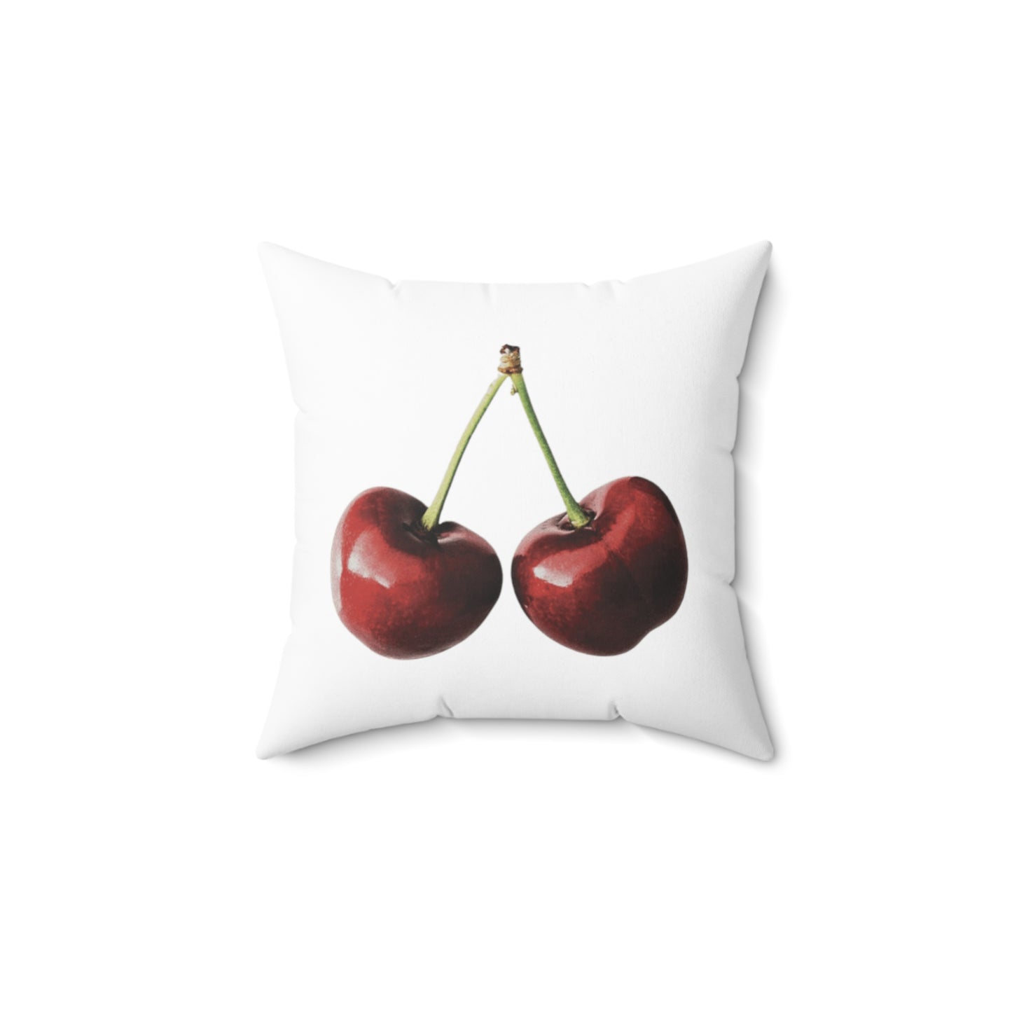 Cherries Aesthetic Polyester Square Pillow