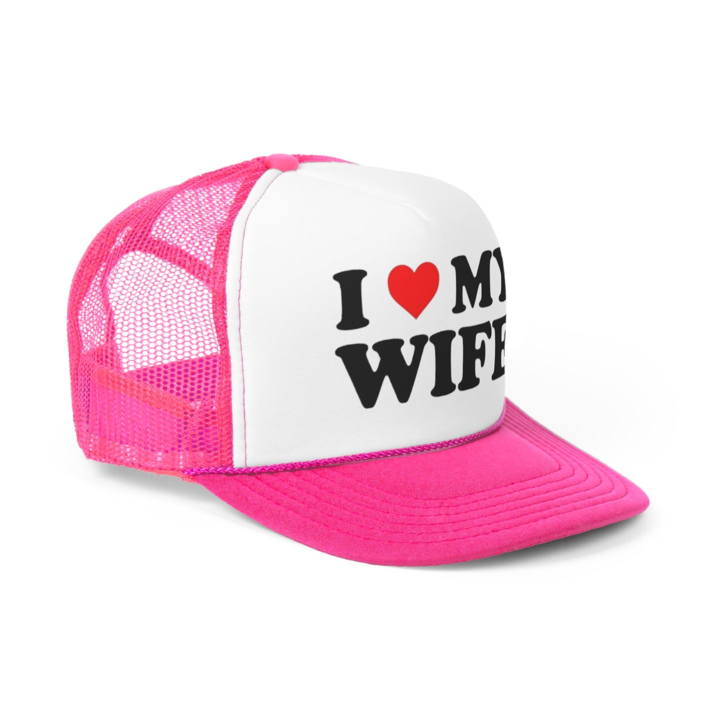 I Love My Wife Trucker Hat, Funny Hats, Gift Hat, Parody Trucker Hat, Trendy Hats, Meme Hat