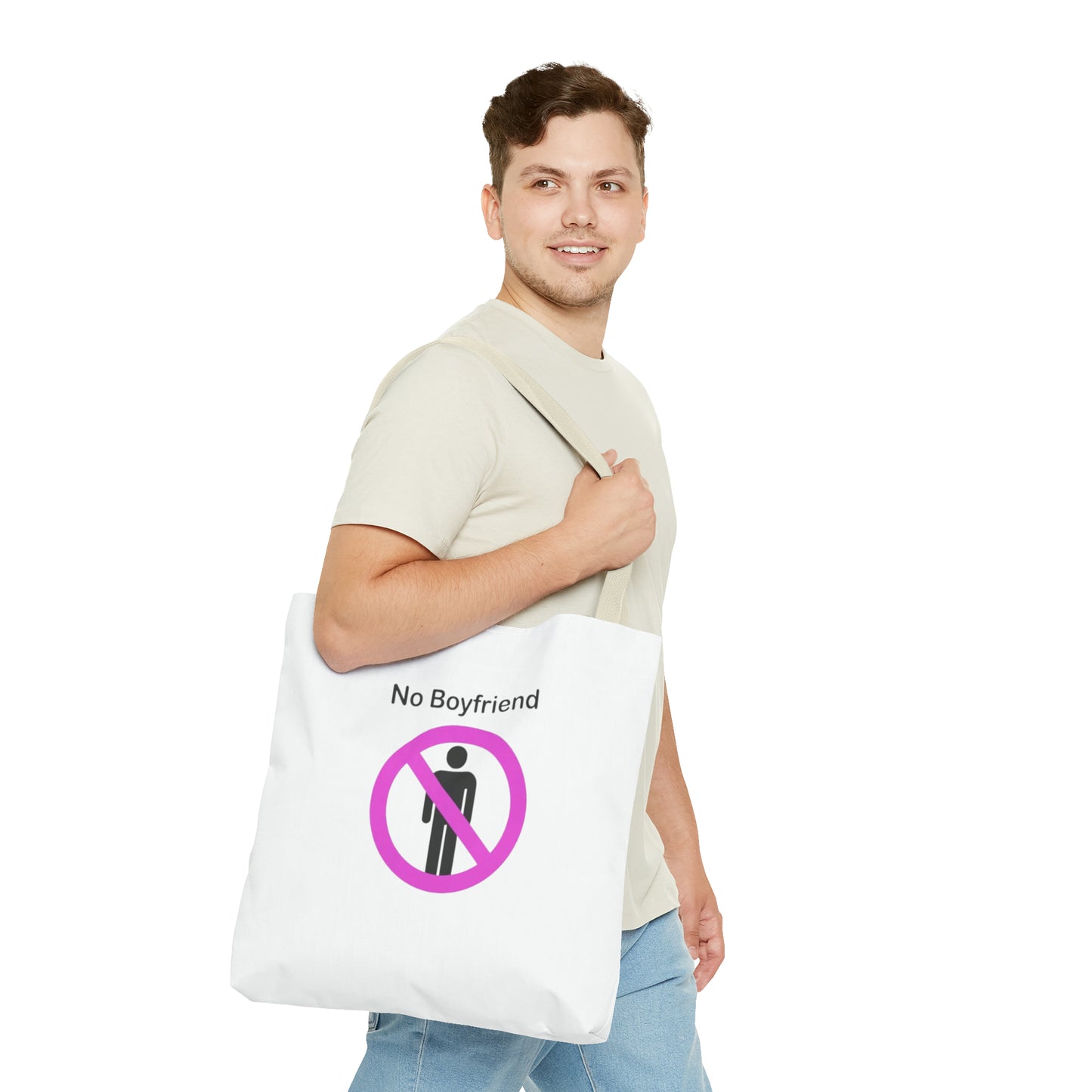 No Boyfriend Funny Tote Bag