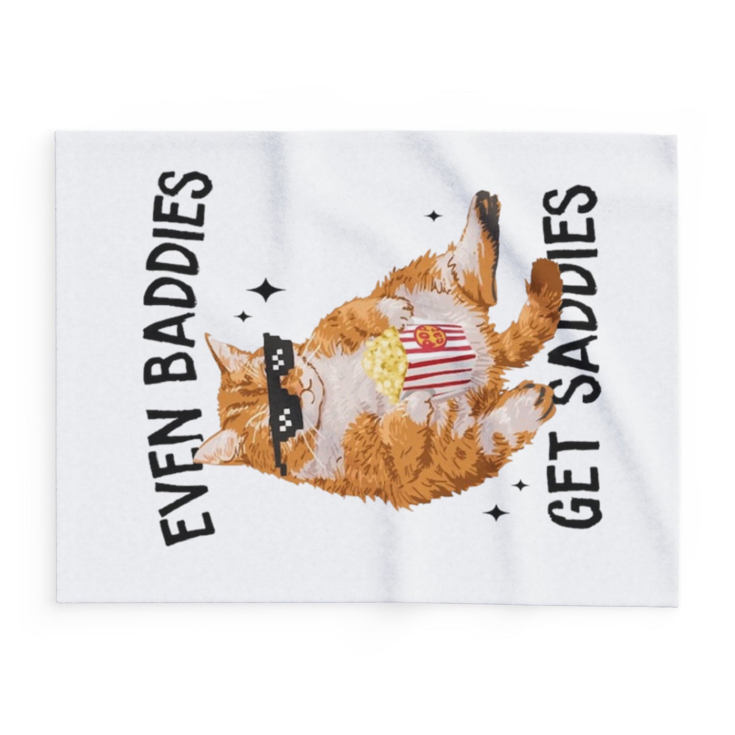 Even Baddies Get Saddies Arctic Fleece Blanket