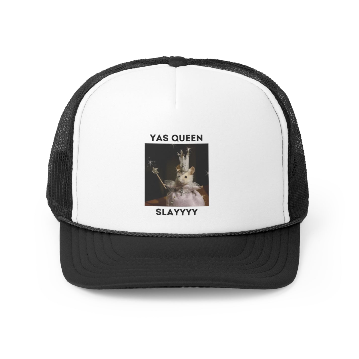 Yas Queen Slayyyy Trucker Hat, Funny Hats, Gift Hat, Parody Trucker Hat, Trendy Hats, Meme Hat