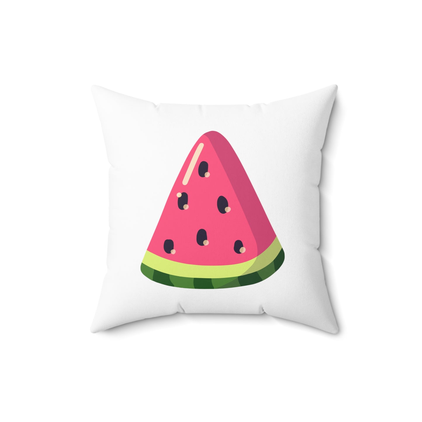 Watermelon Slice Aesthetic Polyester Square Pillow