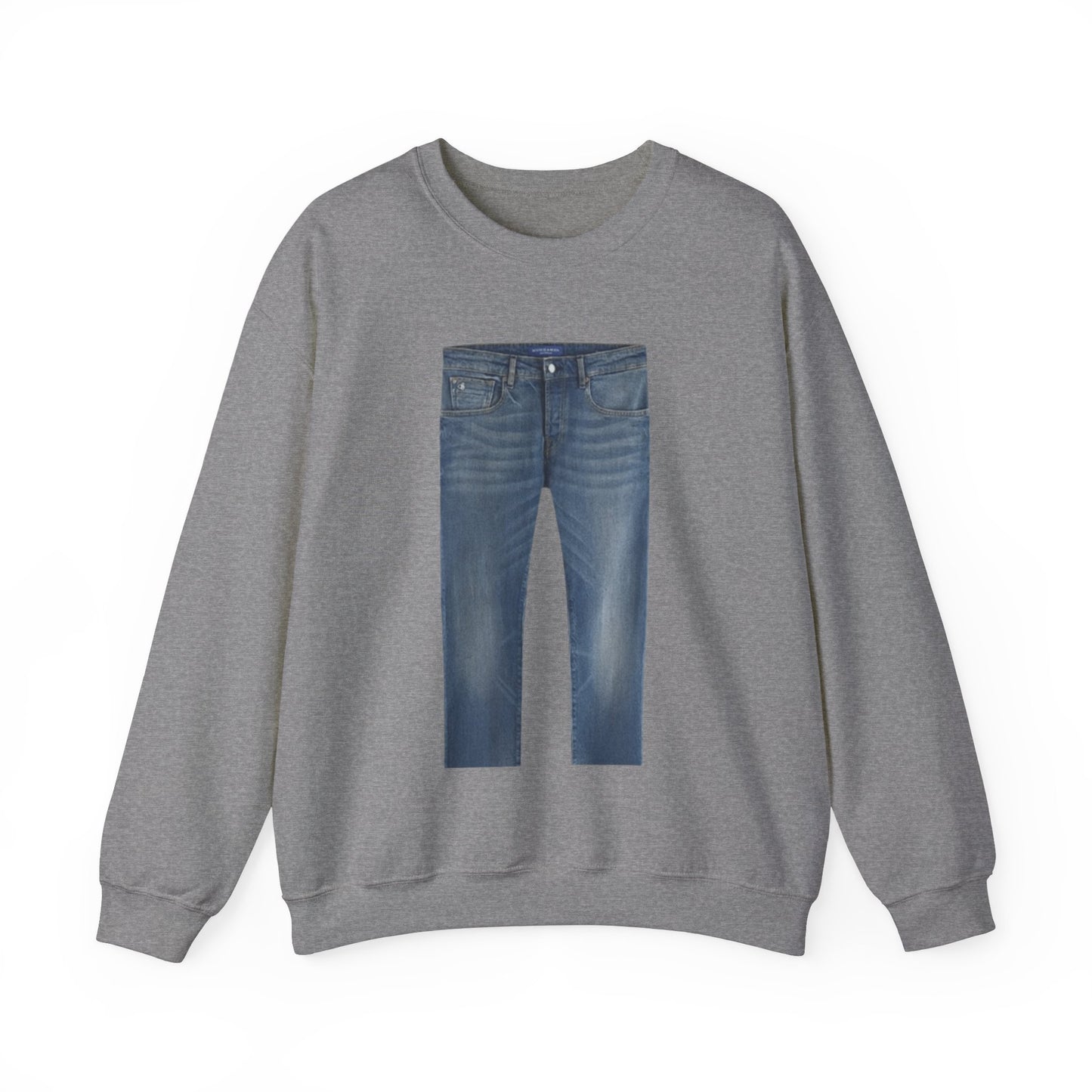 Jeans On A Crewneck Unisex Crewneck Sweatshirt