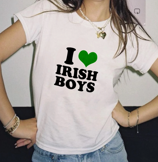 I Love Irish Boys Baby Tee